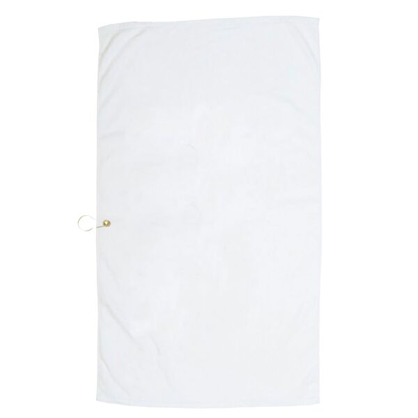 Golf-Caddy Towel with Center Brass Grommet & Hook Thumbnail