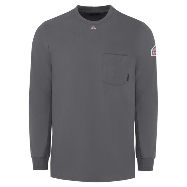 Knit Long Sleeve T-Shirt - Tall Sizes Thumbnail
